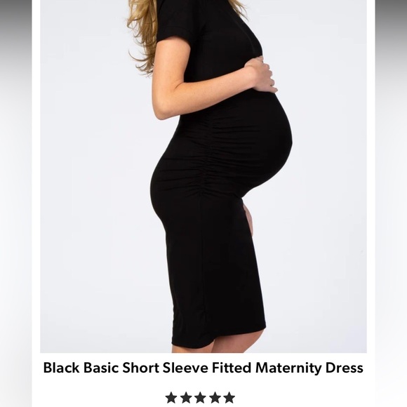 Pinkblush Maternity Black Dress - Picture 2 of 3